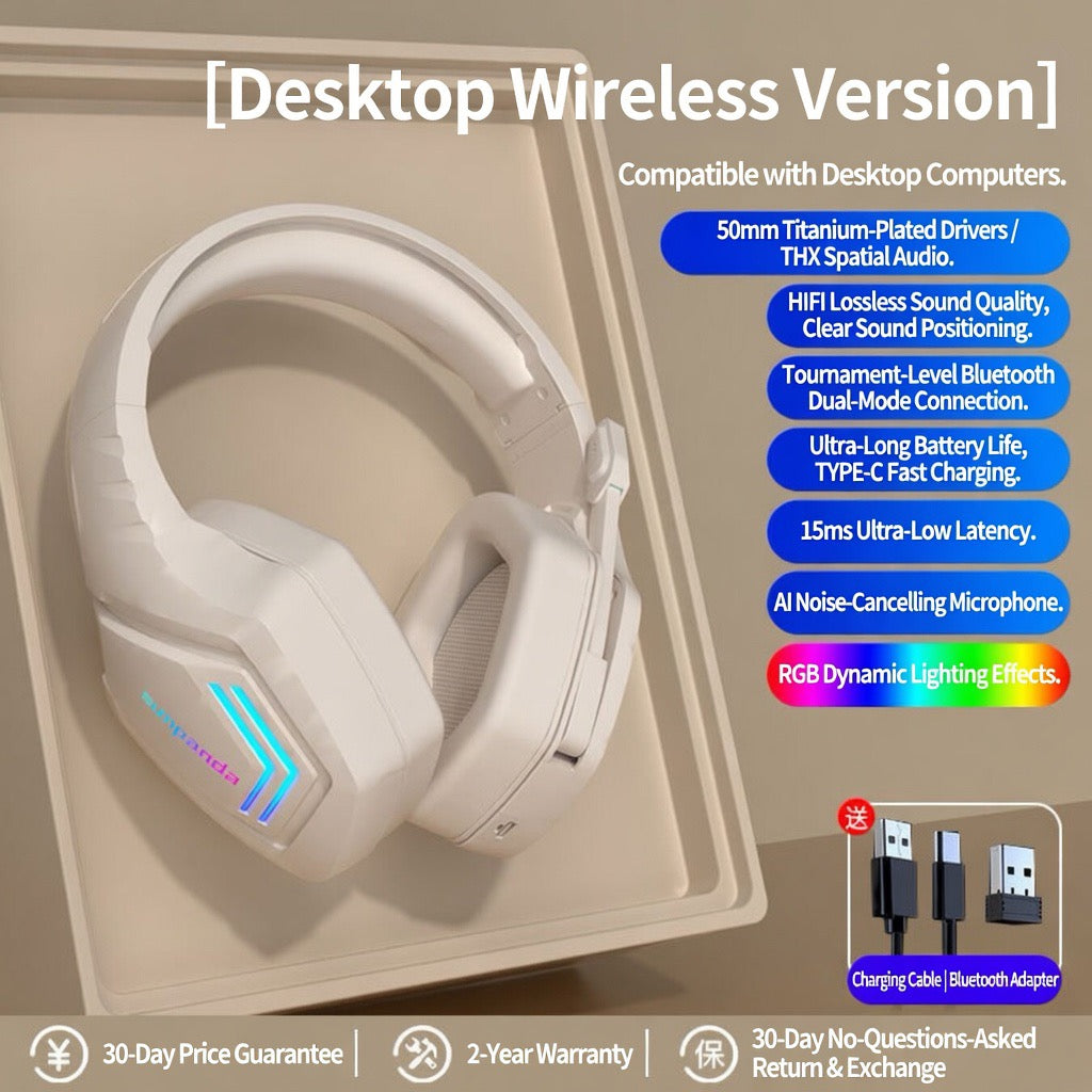Bluetooth Wireless Gaming Headset for Sports & Running – Over-Ear Headphones