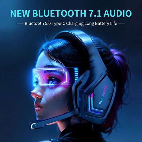 Bluetooth Wireless Gaming Headset for Sports & Running – Over-Ear Headphones